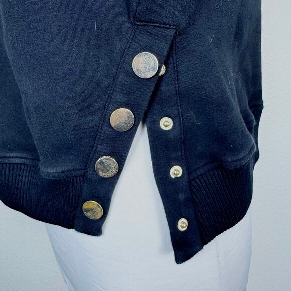 Maje Timba Embroidered Dream Tomorrow Sweatshirt Black White - Picture 6 of 8